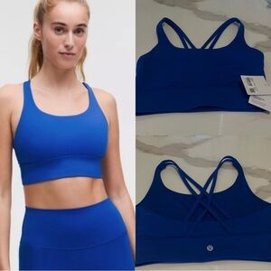 Lululemon Energy Longline Bra NWT Size 8 Galactic Cobalt (blue)